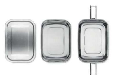 Double Chan Steel Lunchbox