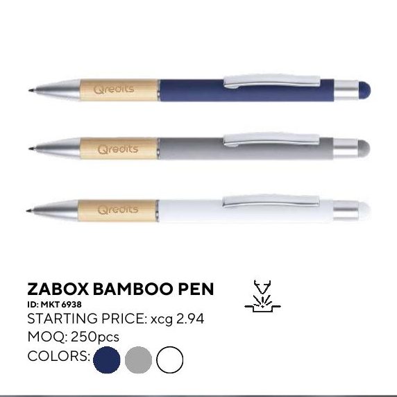 Zabox Bamboo Pen