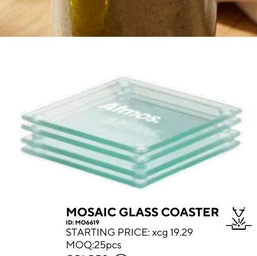 Mosaic Glass Coaster